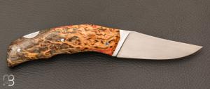   Couteau  "  P'ti pompe " par Jérémie Leclerc - L'Apyre forge - RWL-34 et Bouleau madré