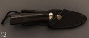  Couteau droit Randall N°11 - 3-1/4" "Alaskan Skinner" - Micarta noir