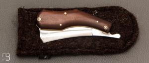    Couteau " Razoir Sheffield " custom par Alex Dubois - Bois de rose et lame en C130