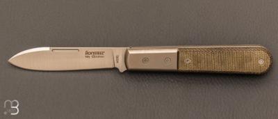   Couteau de poche " Roundhead Barlow " Micarta vert par Lionsteel - CK0111.CVG