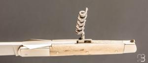  Couteau " Rumilly 2 pièces " par Mathieu Herrero - Bois de cerf et 14c28N