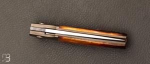   Couteau  "  SHUT " par Thierry Savidan - Cerf sambar et RWL-34
