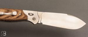     Couteau " Safari " par Éric Parmentier - Micarta et RWL34
