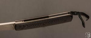   Couteau " Sanjo " custom par Guy Poggetti - Fibre de carbone et Elmax