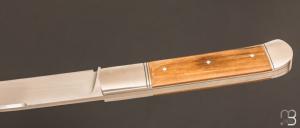 Couteau " Slipjoint " custom par Karim Valentin - Les couteaux D'Hure - Ivoire de mammouth et lame en N690Co