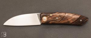  Couteau  " Slipjoint " noyer et RWL-34 de Benot Maguin