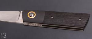 Couteau " Small Gentleman  " custom de Stéphane Sagric - Fatcarbon® Sidecut et lame en RWL34