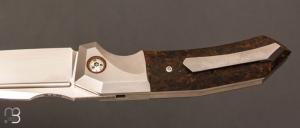   Couteau " Speartak regular " Rag micarta et lame en RWL34 de GTKnives - Thomas Gony