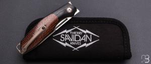    Couteau " SteackHouse " custom par Thierry Savidan - Micarta et CPM 154CM
