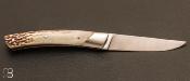 Couteau Le Thiers Compagnon bois de cerf lame XC75 par Chambriard