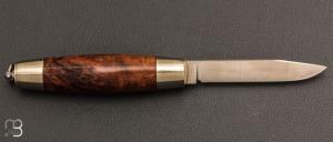Couteau Tonneau par Jean Michel REMAUD - Palissandre du Honduras