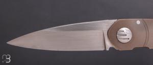  Couteau "Toucan" custom par Alain André - titane et lame en RWL34