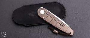  Couteau "Toucan" custom par Alain André - titane et lame en RWL34