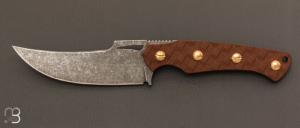 Couteau  " Toundra N°26 " fixe par Opus Knives - Kydex et 14c28N