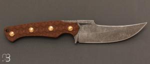 Couteau  " Toundra N°26 " fixe par Opus Knives - Kydex et 14c28N