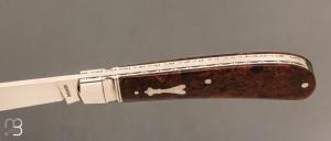 Couteau " Trapper " de Craig Brewer - Rag Micarta