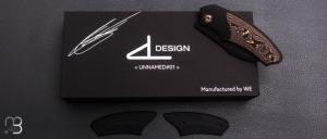  Couteau " UNNAMED#01 BLACK " David Lespect par WE KNIFE