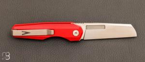 Couteau  "  Vero Engineering Neuron Red G10 Hand Satin "