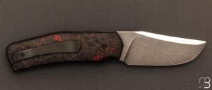  Couteau  "  Liner-lock " custom par Guy Poggetti -Fibre de carbone et elmax