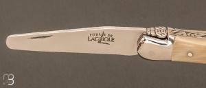 Couteau cure-pipe Laguiole Calumet corne blonde