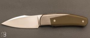     Couteau  " custom " pliant de David Lespect - G10 / Titane et RWL34