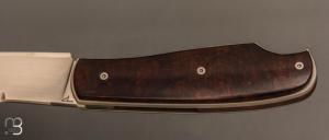   Couteau " custom " pliant de David Lespect - Ironwood et C105