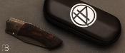 Couteau custom bois de fer de Berthelemy Gabriel - La Forge Agab