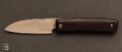 Couteau custom piemontais par David Lespect - Micarta et 100C6 