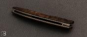 Couteau de poche "Petit Duc" Noyer du caucase et RWL34 par Nicolas Kowal