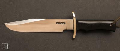 Couteau droit Randall N°14 - 7 1/2" "Attack" - Micarta noir