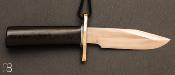 Couteau droit Randall N°15 - 5 1/2" "Airman" - Micarta noir