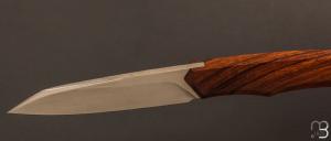   Couteau droit custom par Mathis Poujol - Bois de fer et RWL-34
