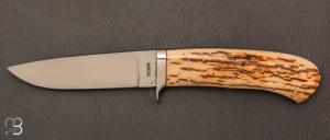   Couteau custom droit par William Gordon Defreest - Ivoire de mammouth et ATS-34