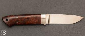  Couteau " drop point intégral " par Dietmar F. Kressler - Ironwood
