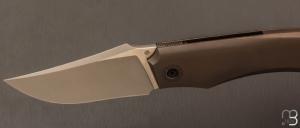    Couteau " custom frame-lock " de Berthelemy Gabriel - La Forge Agab - Titane et RWL34