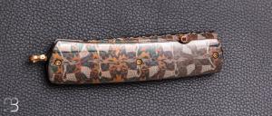    Couteau " pièce unique "  par Johan Gustafsson - Damas mosaïque