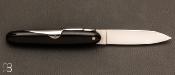 Couteau de poche Navette 12cm buffle par J. Mongin