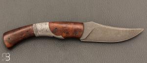 Couteau " Pointix " lock back de Florent Dall'ava - L'atelier Dall'ava - Bois de fer