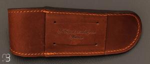 Etui chasse 12cm cuir pérou par Max Capdebarthes - REF 56812