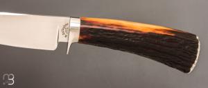   Couteau " Hunter " fixe de Scott Gallagher - Cerf sambar et 80CrV2