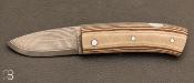 Couteau " Lock-Back " custom - VG-10 Damas et Paperstone par Nicolas Couderc