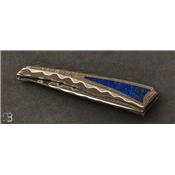 Couteau Lapis Lazuli et damas nickel de A&J Chomilier