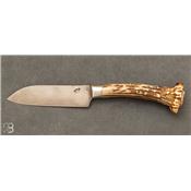 Couteau droit forgé Patch Knife - Bois de Chevreuil par P.H Monnet