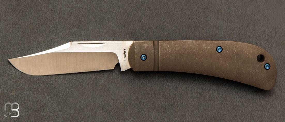 Couteau de poche Lanny's Clip par Enrique Pena - Titanium