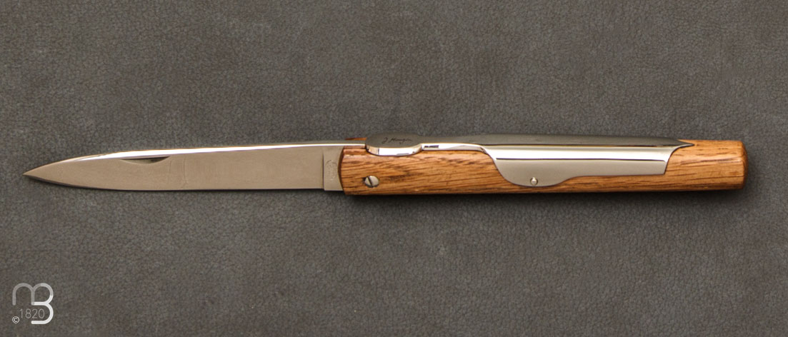 Couteau de poche Piccolo vieux chêne par J. Mongin