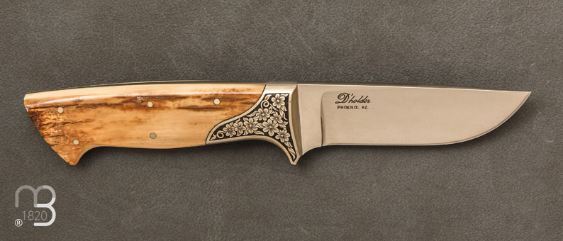 Couteau Droit Ivoire de mammouth par D'Alton Holder n°4