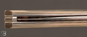 Couteau " Liner-lock "  custom par Alexis LeCocq - Titane et RWL-34