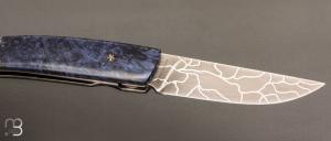 Couteau " 1515 collection Globetrotter " par Manu Laplace - Erable négundo stabilisé