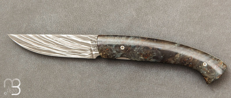Couteau de poche 1515 Érable Negundo Eau Forte