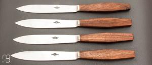   Coffret de 4 couteaux de table gamme ASTRAL par l'Atelier Blumi - Noyer